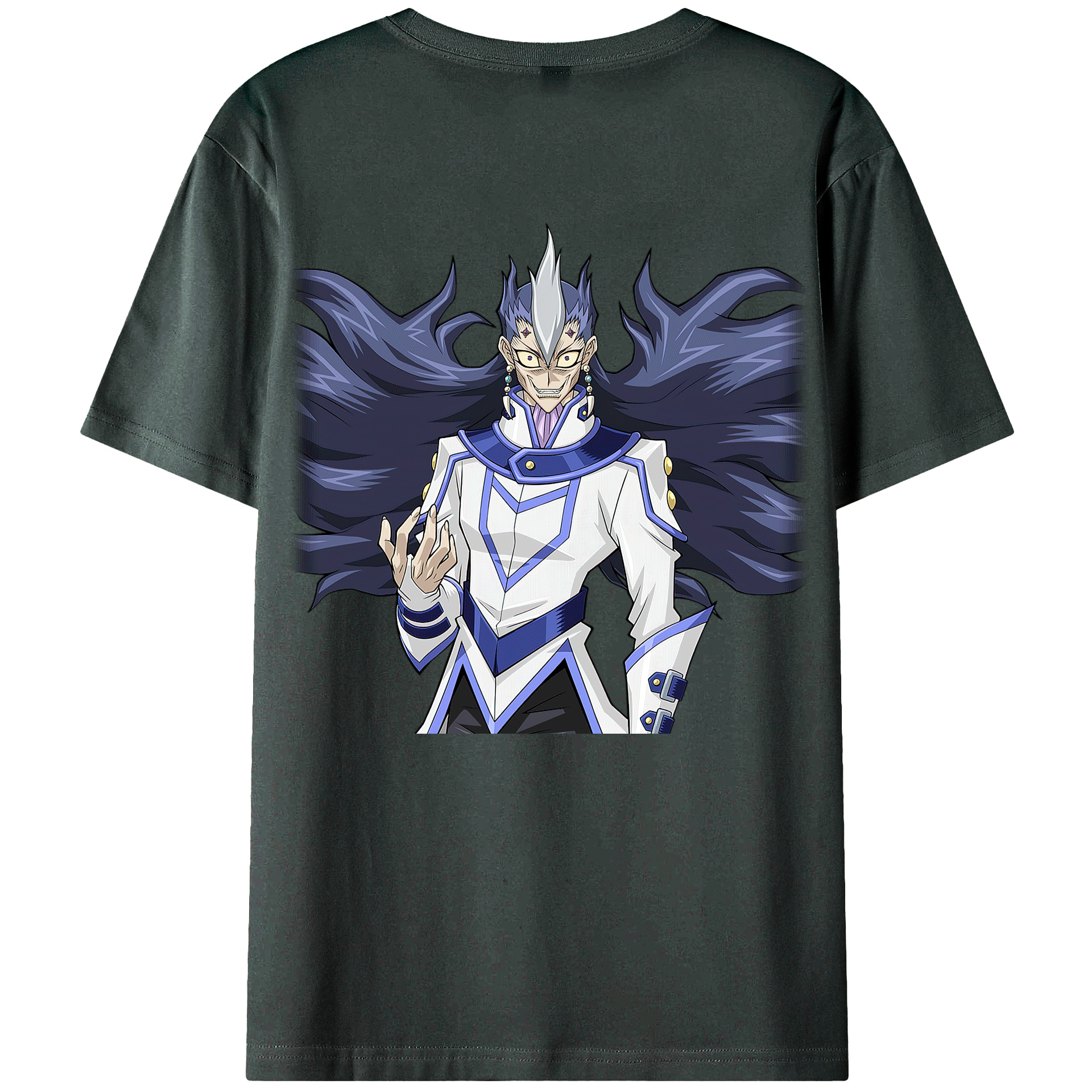 （画像用） 遊☆戯☆王 Yu-Gi-Oh! 綿100％ メンズ半袖Tシャツ（バックプリント） 通気性